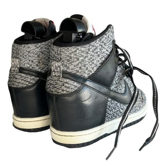 Women's Nike Dunk Sky Hi TXT 644410-001 Leather Athletic Sneaker Size 8 Gray - Picture 4 of 6